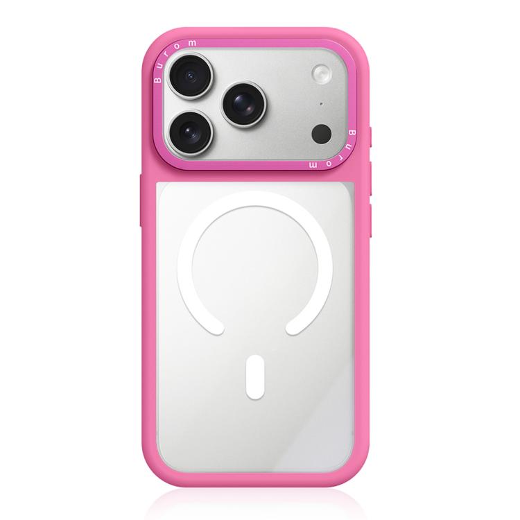 Custodia ibrida magnetica con cornice in silicone liquido, pannello posteriore trasparente e pannello posteriore trasparente., For iPhone 18 Pro, For iPhone 18 Pro Max