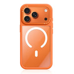 Custodia ibrida magnetica con cornice in silicone liquido, pannello posteriore trasparente e pannello posteriore trasparente., For iPhone 18 Pro, For iPhone 18 Pro Max