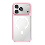 Custodia ibrida magnetica con cornice in silicone liquido, pannello posteriore trasparente e pannello posteriore trasparente., For iPhone 18 Pro, For iPhone 18 Pro Max