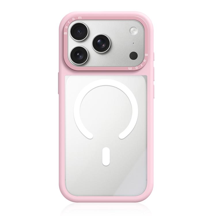 Custodia ibrida magnetica con cornice in silicone liquido, pannello posteriore trasparente e pannello posteriore trasparente., For iPhone 18 Pro, For iPhone 18 Pro Max