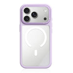 Custodia ibrida magnetica con cornice in silicone liquido, pannello posteriore trasparente e pannello posteriore trasparente., For iPhone 18 Pro, For iPhone 18 Pro Max