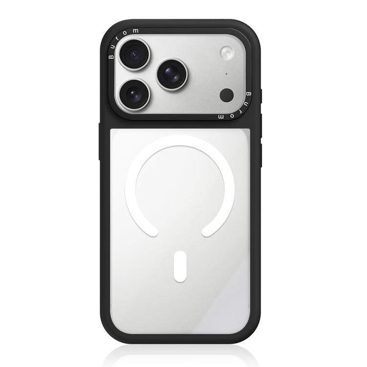 Custodia ibrida magnetica con cornice in silicone liquido, pannello posteriore trasparente e pannello posteriore trasparente., For iPhone 18 Pro, For iPhone 18 Pro Max