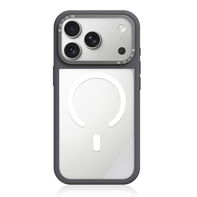 Custodia ibrida magnetica con cornice in silicone liquido, pannello posteriore trasparente e pannello posteriore trasparente., For iPhone 18 Pro, For iPhone 18 Pro Max