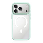 Custodia ibrida magnetica con cornice in silicone liquido, pannello posteriore trasparente e pannello posteriore trasparente., For iPhone 18 Pro, For iPhone 18 Pro Max