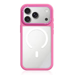 Custodia ibrida magnetica con cornice in silicone liquido, pannello posteriore trasparente e pannello posteriore trasparente., For iPhone 17 Pro Max, For iPhone 17 Pro