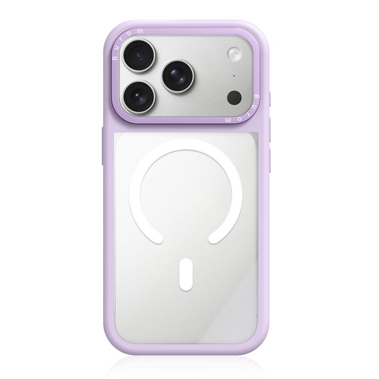 Custodia ibrida magnetica con cornice in silicone liquido, pannello posteriore trasparente e pannello posteriore trasparente., For iPhone 17 Pro Max, For iPhone 17 Pro