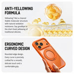 Custodia per telefono con cornice in silicone liquido, pannello posteriore trasparente, supporto magnetico girevole e pannello posteriore ibrido trasparente., For iPhone 17 Pro