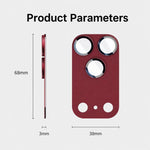Confezione da 25 pezzi di protezioni per obiettivo fotografico in metallo satinato a copertura totale Armor, For iPhone 18, For iPhone 18 Pro, For iPhone 18 Pro Max