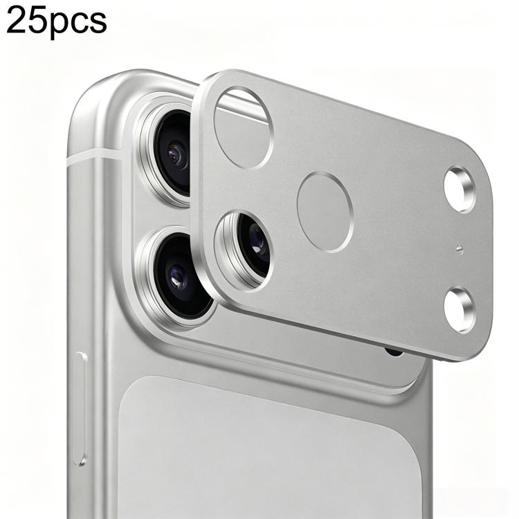 Confezione da 25 pezzi di protezioni per obiettivo fotografico in metallo, piatte e cave., For iPhone 18, For iPhone 18 Pro, For iPhone 18 Pro Max