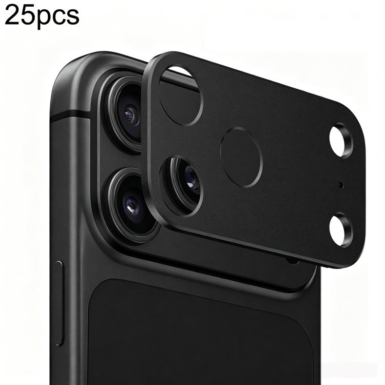 Confezione da 25 pezzi di protezioni per obiettivo fotografico in metallo, piatte e cave., For iPhone 18, For iPhone 18 Pro, For iPhone 18 Pro Max