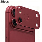 Confezione da 25 pezzi di protezioni per obiettivo fotografico in metallo, piatte e cave., For iPhone 18, For iPhone 18 Pro, For iPhone 18 Pro Max