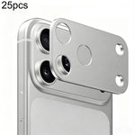 Confezione da 25 pezzi di protezioni per obiettivo fotografico in metallo, piatte e cave., For iPhone 18, For iPhone 18 Pro, For iPhone 18 Pro Max