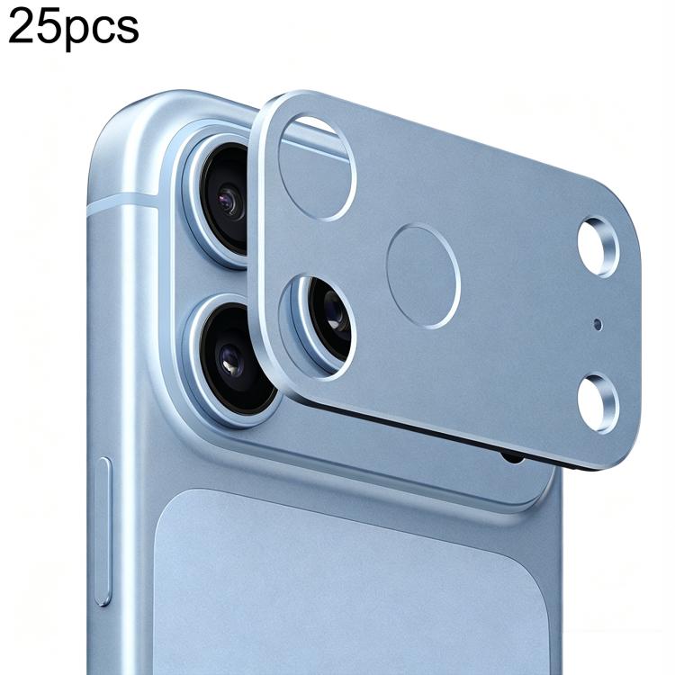 Confezione da 25 pezzi di protezioni per obiettivo fotografico in metallo, piatte e cave., For iPhone 18, For iPhone 18 Pro, For iPhone 18 Pro Max