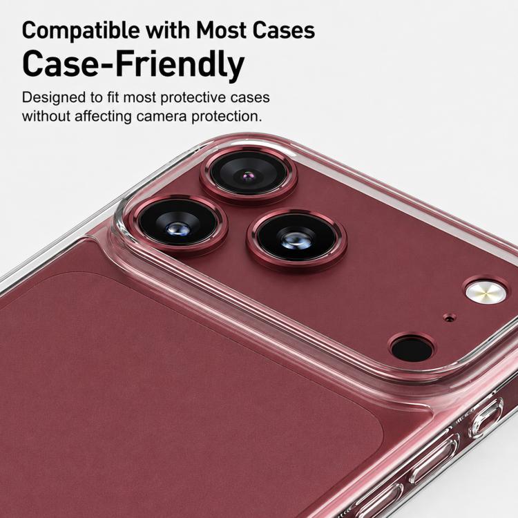 Confezione da 25 pezzi di protezioni cave per obiettivo fotografico in lega di titanio, For iPhone 18, For iPhone 18 Pro, For iPhone 18 Pro Max