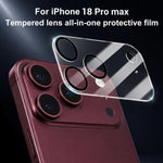 25 pezzi/confezione Pellicola posteriore per fotocamera in vetro temperato serigrafato integrato, For iPhone 18, For iPhone 18 Pro, For iPhone 18 Pro Max