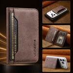 LC.IMEEKE L7 Portafoglio magnetico staccabile per carte RFID