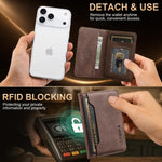 LC.IMEEKE L7 Portafoglio magnetico staccabile per carte RFID