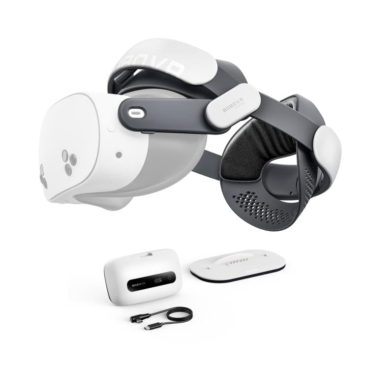 Cinghia per la testa VR BOBOVR M3 Pro+ per Meta Quest 3 / 3S con batteria BM60 e base di ricarica, M3 Pro+