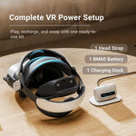 Cinghia per la testa VR BOBOVR M3 Pro+ per Meta Quest 3 / 3S con batteria BM60 e base di ricarica, M3 Pro+