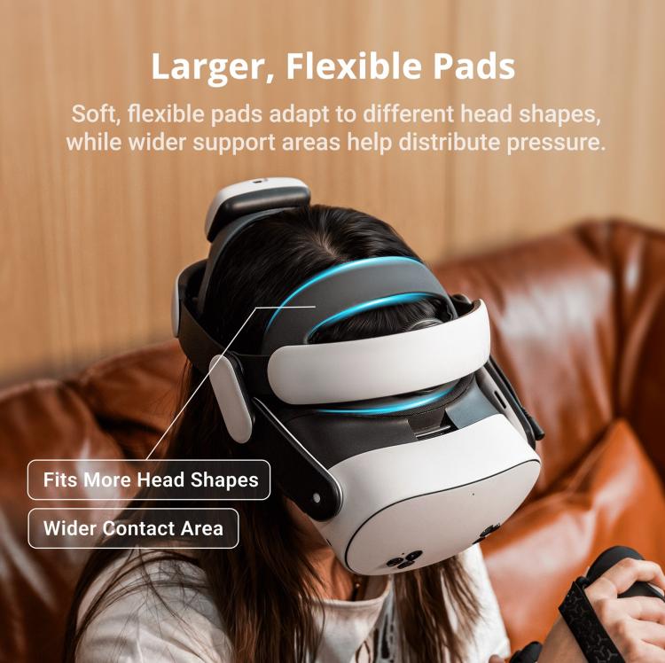 Cinghia per la testa VR BOBOVR M3 Pro+ per Meta Quest 3 / 3S con batteria BM60 e base di ricarica, M3 Pro+
