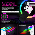 Microfono a condensatore RGB XTUGA GV6 per gaming e registrazione, ideale per streaming live e registrazioni., GV6