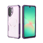 Custodia magnetica antiurto per telefono con texture in fibra di carbonio e airbag, resistente agli urti., For Galaxy A57 5G, For Galaxy A27 5G, For Galaxy A56 5G, For Galaxy A26 5G