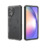Custodia magnetica antiurto per telefono con texture in fibra di carbonio e airbag, resistente agli urti., For Galaxy A57 5G, For Galaxy A27 5G, For Galaxy A56 5G, For Galaxy A26 5G