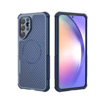 Custodia magnetica antiurto per telefono con texture in fibra di carbonio e airbag, resistente agli urti., For Galaxy A57 5G, For Galaxy A27 5G, For Galaxy A56 5G, For Galaxy A26 5G