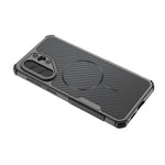Custodia magnetica antiurto per telefono con texture in fibra di carbonio e airbag, resistente agli urti., For Galaxy A57 5G, For Galaxy A27 5G, For Galaxy A56 5G, For Galaxy A26 5G