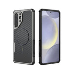 Custodia magnetica antiurto per telefono con texture in fibra di carbonio e airbag, resistente agli urti., For Galaxy A57 5G, For Galaxy A27 5G, For Galaxy A56 5G, For Galaxy A26 5G