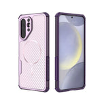 Custodia magnetica antiurto per telefono con texture in fibra di carbonio e airbag, resistente agli urti., For Galaxy A57 5G, For Galaxy A27 5G, For Galaxy A56 5G, For Galaxy A26 5G