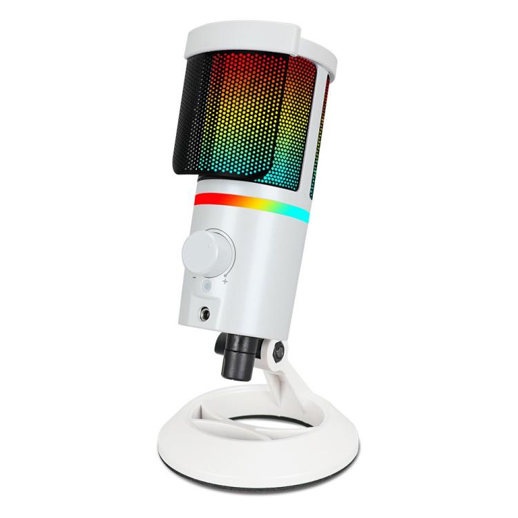 Microfono a condensatore da tavolo portatile XTUGA GB2066 con illuminazione RGB., GB2066