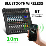 XTUGA CT80 Mixer audio professionale a 8 canali per DJ, CT80