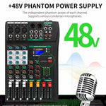 XTUGA CT80 Mixer audio professionale a 8 canali per DJ, CT80