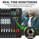 XTUGA CT80 Mixer audio professionale a 8 canali per DJ, CT80