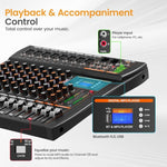 Mixer analogico 8 canali XTUGA GP80 con Bluetooth