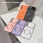 Custodia magnetica per telefono con effetto pelle di agnello, For Galaxy S23+ 5G, For Galaxy S23 5G