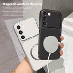 Custodia magnetica per telefono con effetto pelle di agnello, For Galaxy S23+ 5G, For Galaxy S23 5G