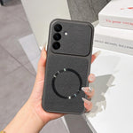 Custodia magnetica per telefono con effetto pelle di agnello, For Galaxy S26 FE 5G, For Galaxy S26+ 5G, For Galaxy S26 Edge 5G, For Galaxy S26 Ultra 5G