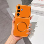 Custodia magnetica per telefono con effetto pelle di agnello, For Galaxy S26 5G, For Galaxy S25 FE 5G, For Galaxy S25 Edge 5G, For Galaxy S25 5G