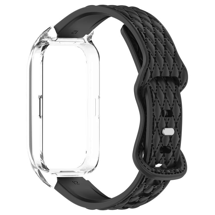 Cinturino per orologio xDfind in silicone con fibbia a farfalla integrata e texture effetto pelle., For Huawei Band 11 Pro / 11 Pro NFC, For Huawei Band 11 / 11 NFC