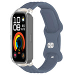 Cinturino per orologio xDfind in silicone con fibbia a farfalla integrata e texture effetto pelle., For Huawei Band 11 Pro / 11 Pro NFC, For Huawei Band 11 / 11 NFC
