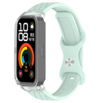 Cinturino per orologio xDfind in silicone con fibbia a farfalla integrata e texture effetto pelle., For Huawei Band 11 Pro / 11 Pro NFC, For Huawei Band 11 / 11 NFC