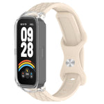 Cinturino per orologio xDfind in silicone con fibbia a farfalla integrata e texture effetto pelle., For Huawei Band 11 Pro / 11 Pro NFC, For Huawei Band 11 / 11 NFC