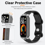 Cinturino per orologio xDfind in silicone con fibbia a farfalla integrata e texture effetto pelle., For Huawei Band 11 Pro / 11 Pro NFC, For Huawei Band 11 / 11 NFC
