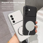 Custodia magnetica per telefono con effetto pelle di agnello, For Galaxy A27 5G, For Galaxy A06 5G, For Galaxy A56 5G, For Galaxy A26 5G