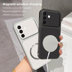 Custodia magnetica per telefono con effetto pelle di agnello, For Galaxy A36 5G, For Galaxy A16 4G / 5G, For Galaxy A06 4G, For Galaxy A55 5G