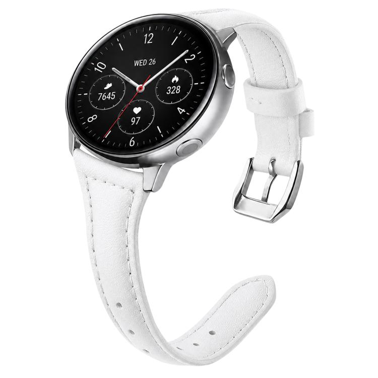 Cinturino per orologio xDfind in ecopelle vegana, sottile, con anse dritte universali e chiusura a strappo., 22mm, 20mm, 18mm