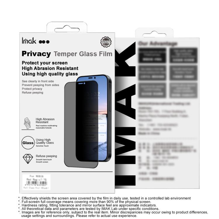 Pellicola protettiva in vetro temperato iMak HD Full Screen Privacy, For iPhone 18 / 18 Pro, For iPhone 18 Pro Max