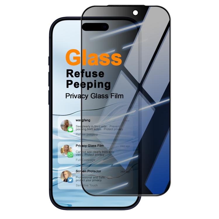 Pellicola protettiva in vetro temperato iMak HD Full Screen Privacy, For iPhone 18 / 18 Pro, For iPhone 18 Pro Max